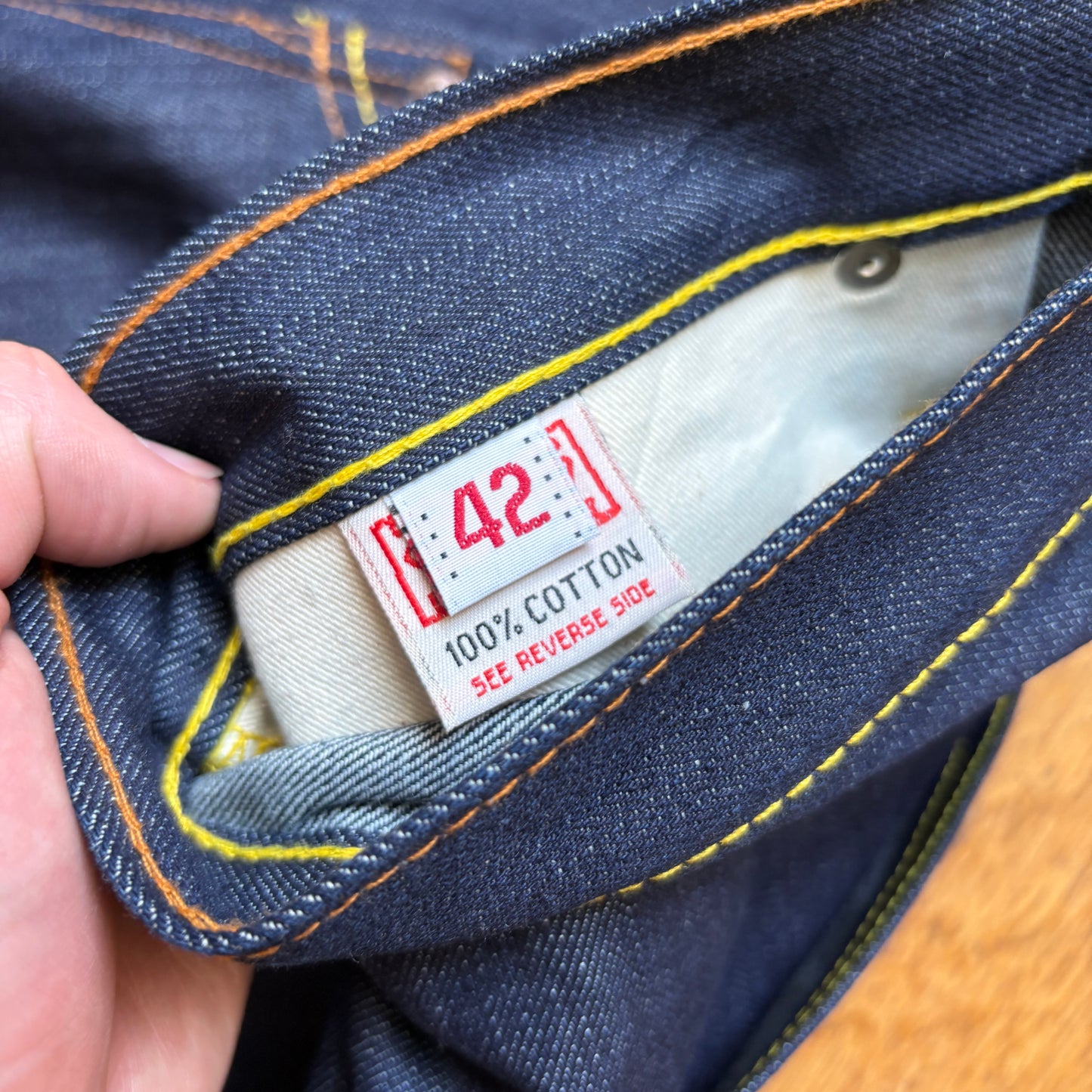 Vintage Evisu Japanese Hip Hop Baggy Blue Shorts Jorts - 42