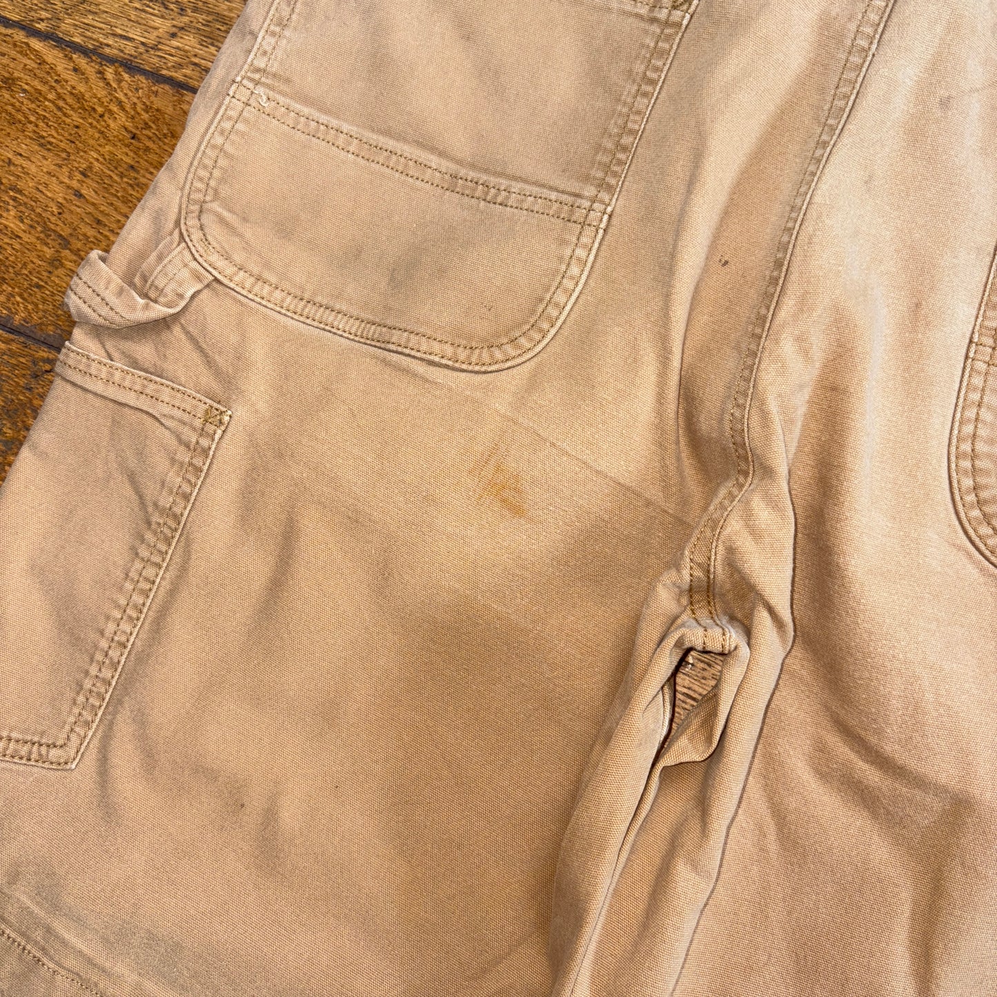 Vintage Carhartt Brown Workwear Baggy Carpenter Shorts - 38