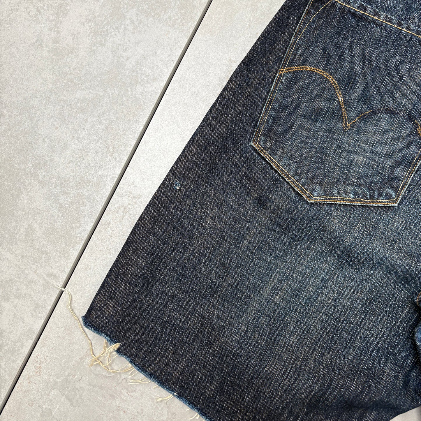 Vintage Levis Blue Denim Shorts - 36