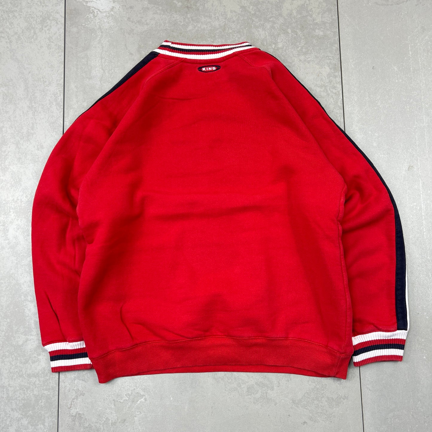 Vintage Puma Red Embroidered Sweatshirt - L
