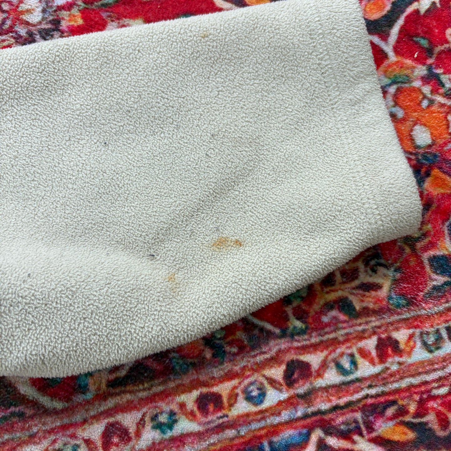 Vintage 90s Timberland Cream Embroidered Zip Fleece Sweatshirt - M