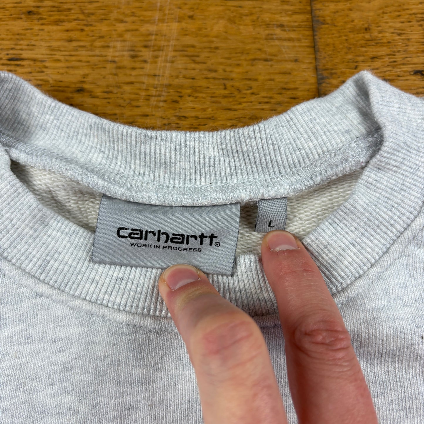 Vintage Carhartt Light Grey Sweatshirt - L