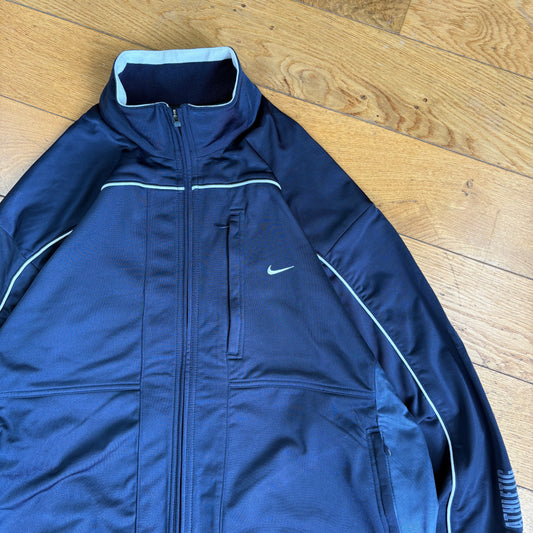 Vintage Nike Navy Tracksuit Track Shell Windbreaker Jacket - L
