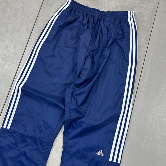 Vintage Adidas Navy Baggy Tracksuit Sweatpants Track Pants Bottoms - S