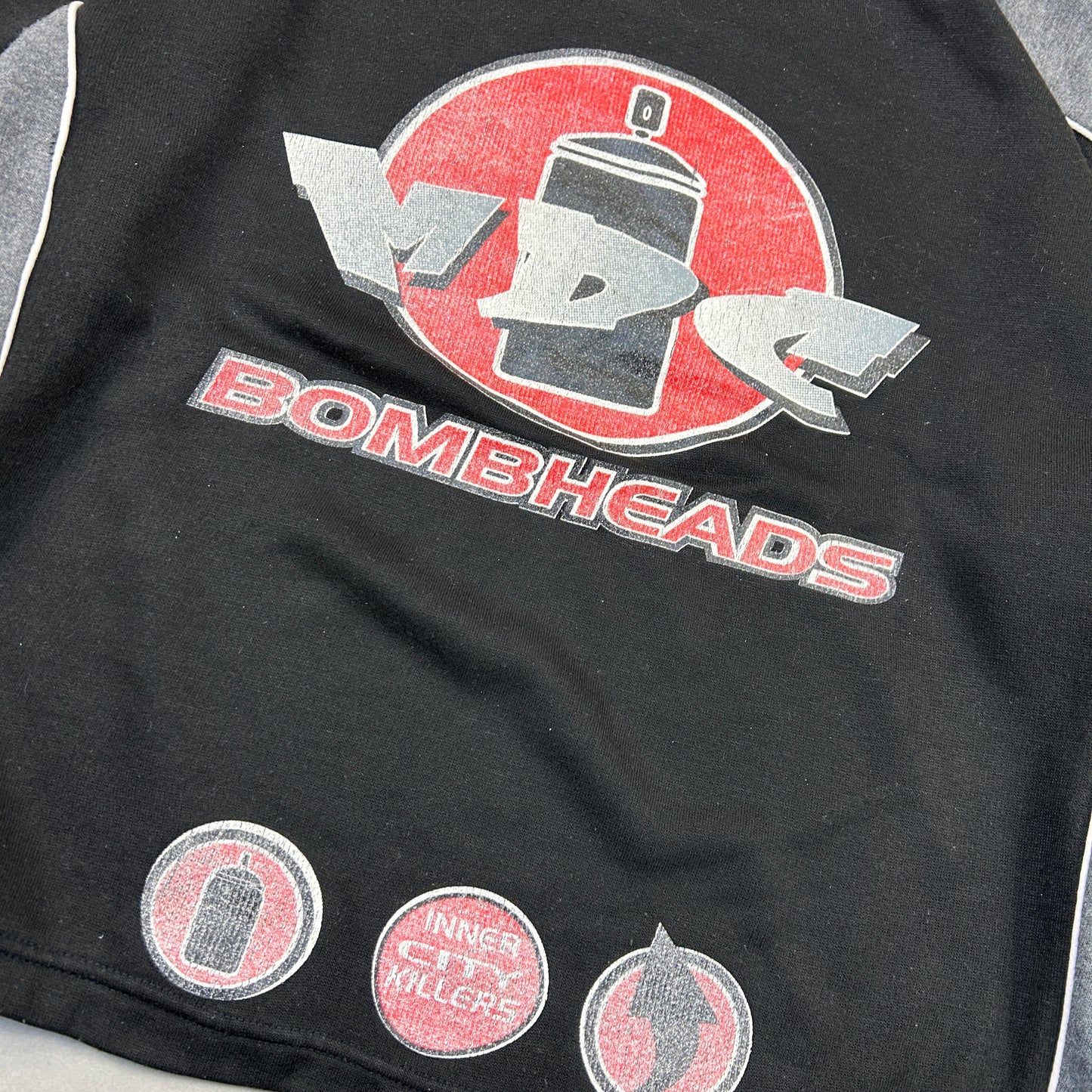 Vintage 90s MDC Bombhead Skate Black Sweatshirt - XL