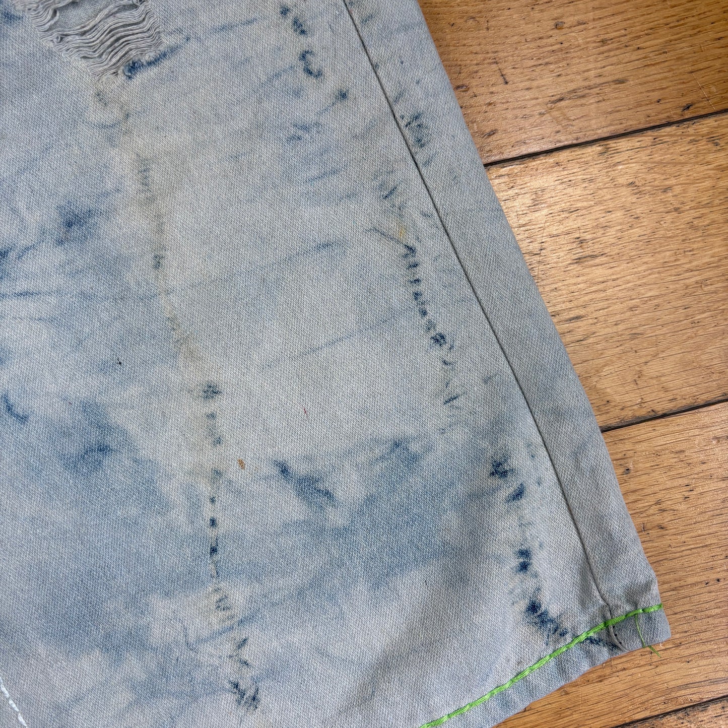 Vintage True Religion Blue Baggy Embroidered Y2K Shorts Jorts - 38