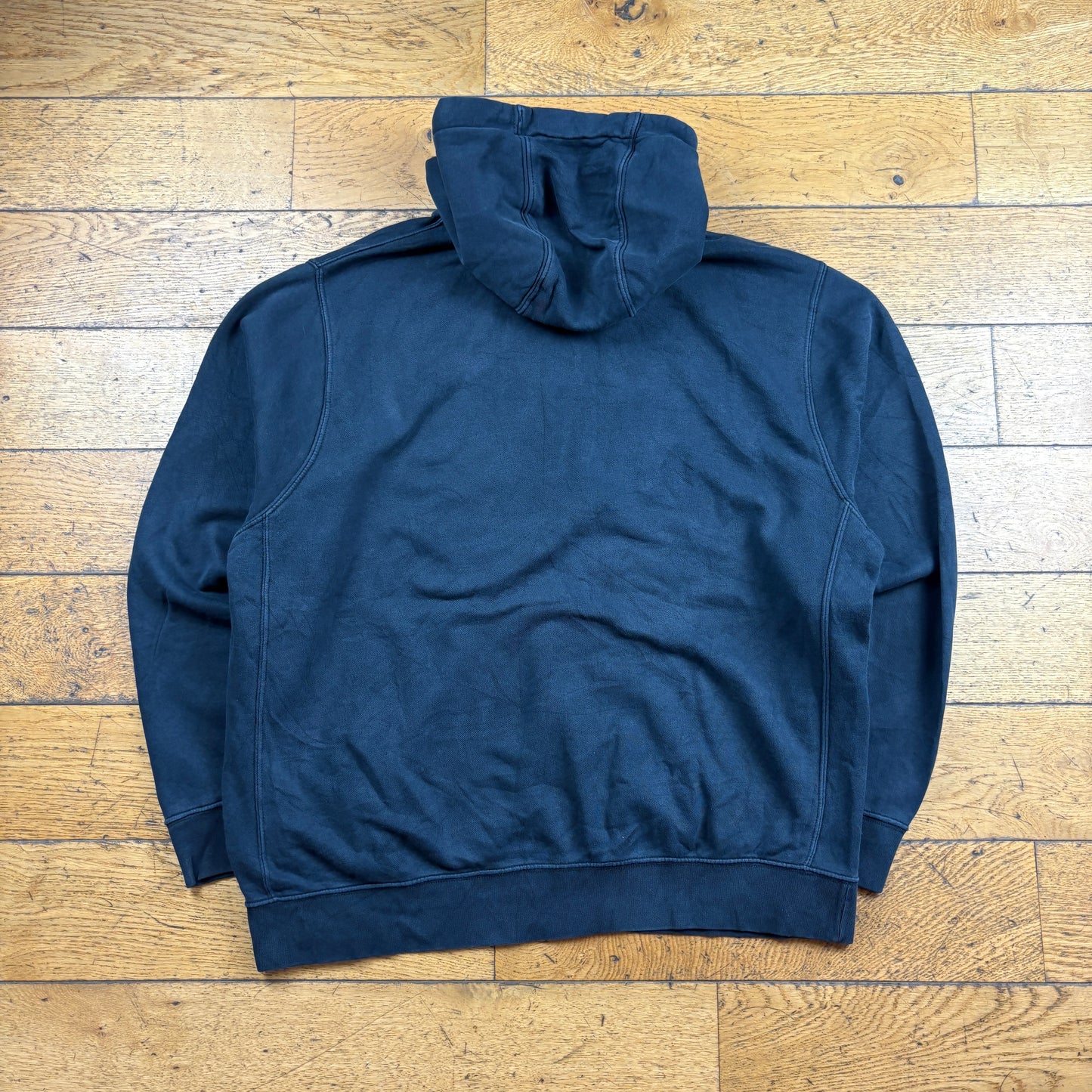 Vintage Nike Black Embroidered Hoodie Sweatshirt - XL