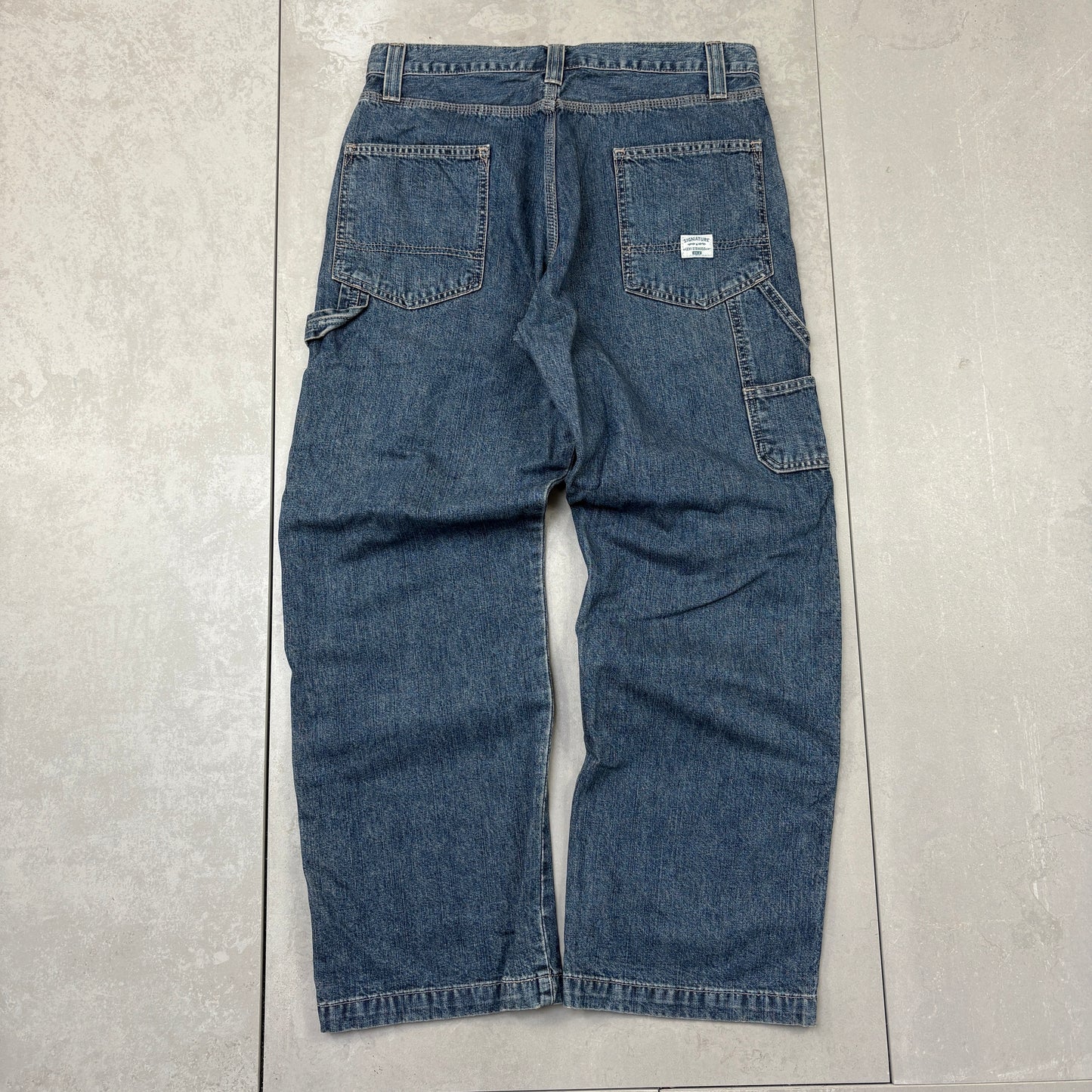 Vintage Levis Carpenter Baggy Blue Denim Jeans - 34