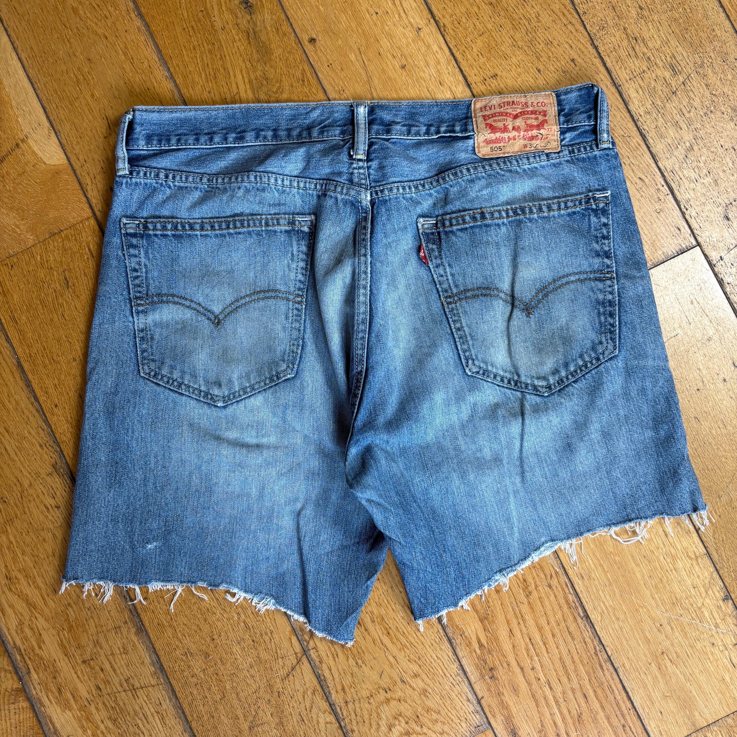 Vintage Levis 505 Blue Denim Shorts - 36