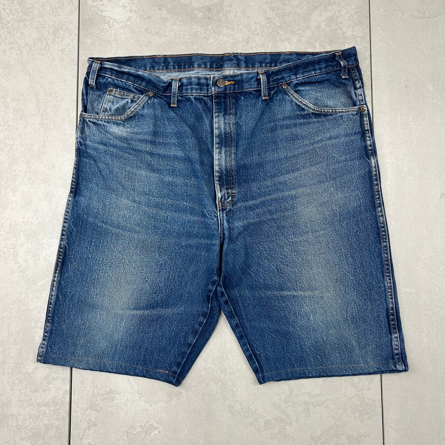 Vintage Dickies Workwear Carpenter Baggy Blue Shorts - 44