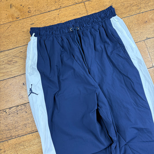 Vintage Nike Jordan Navy Baggy Tracksuit Sweatpants Track Pants Bottoms - L
