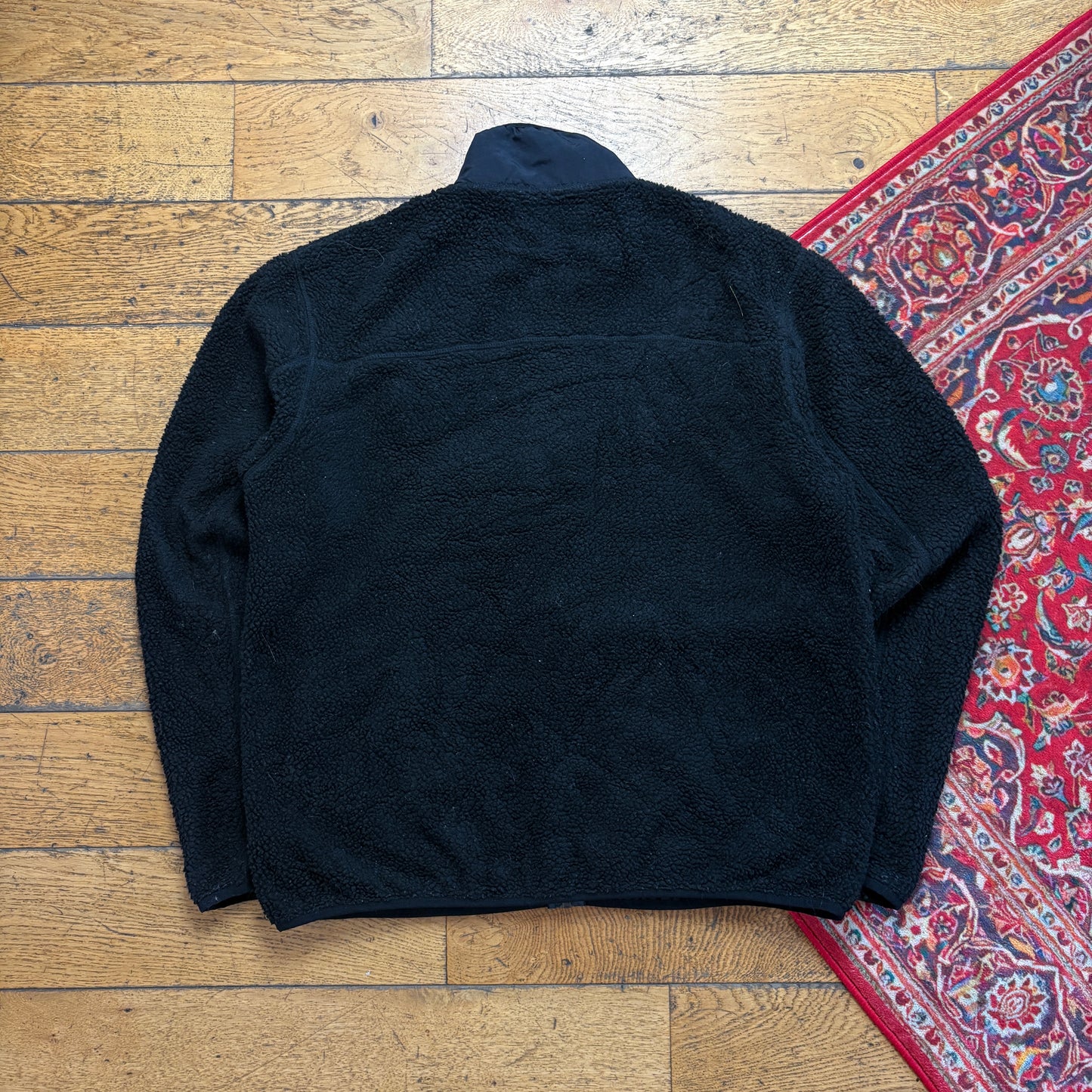 Stussy Black Fleece Jacket Zip Jumper - L