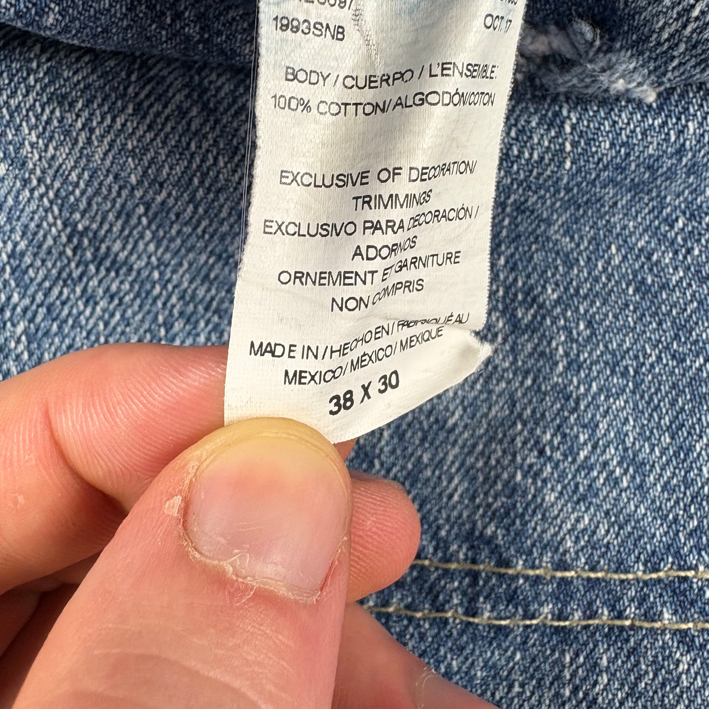 Vintage Dickies Blue Workwear Carpenter Baggy Jeans - 38