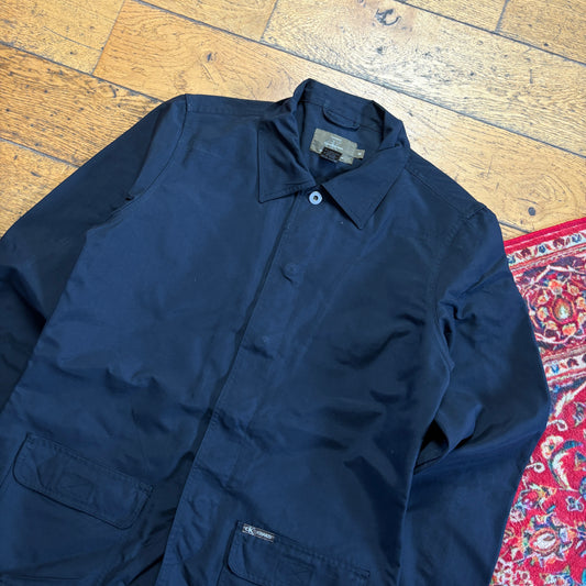 Vintage Calvin Klein Black Short Womens Trench Jacket - M
