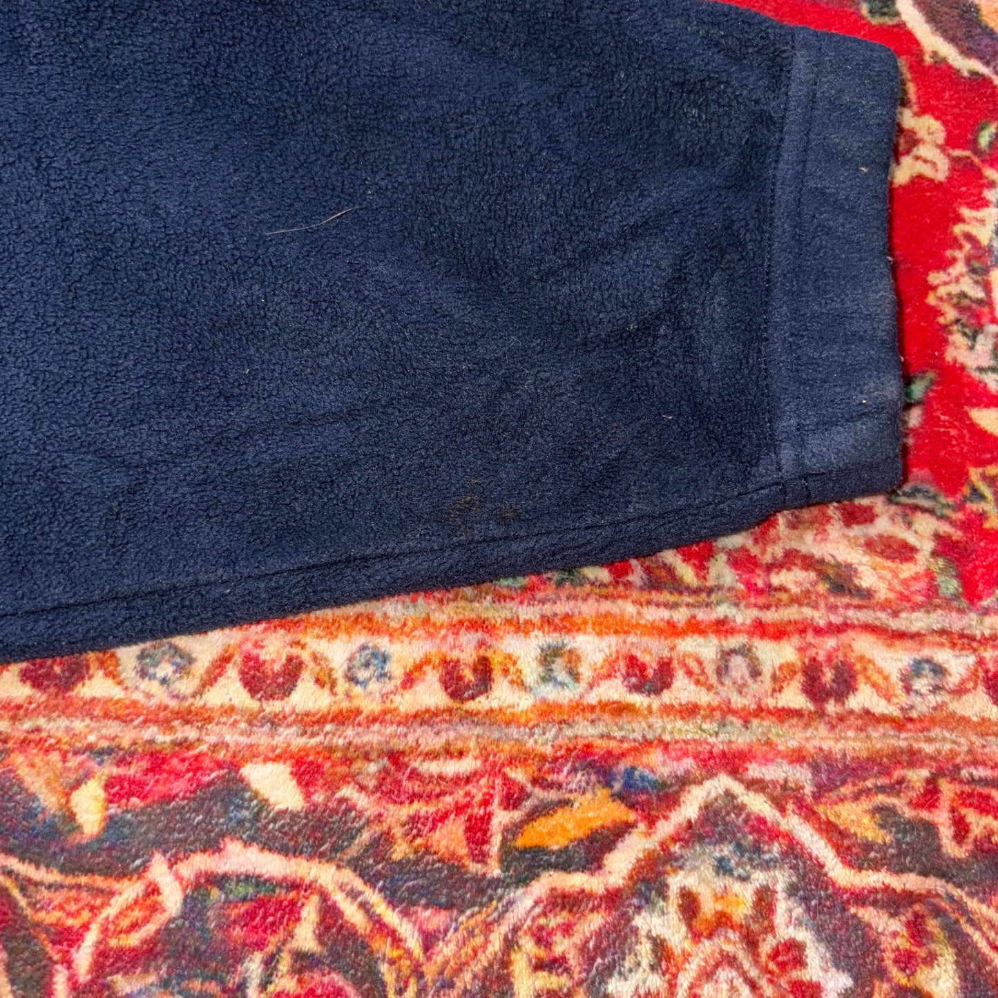 Vintage 90s Nautica Navy Fleece Embroidered Sweatshirt - M