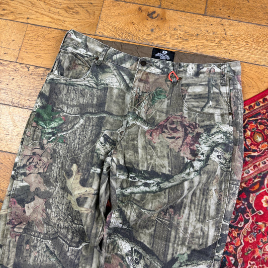 Vintage Real Tree Camo Green Hunting Workwear Trousers - 38