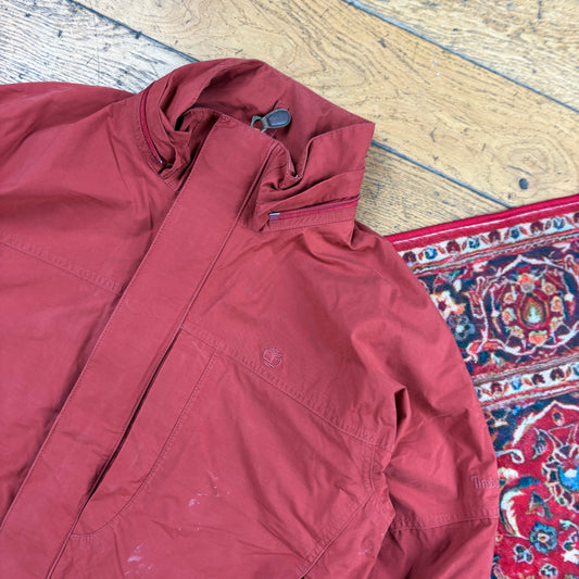 Vintage Timberland Harrington Gorpcore Brick Red Coat - M