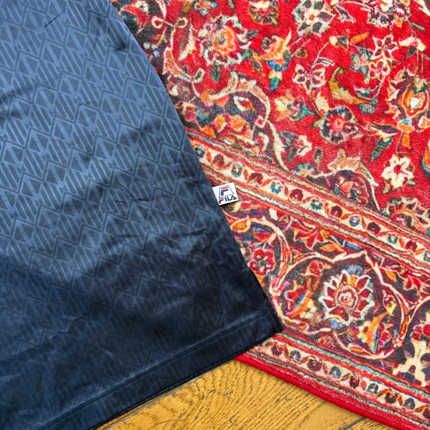 Vintage Fila Embroidered Navy Polo T Shirt - XL