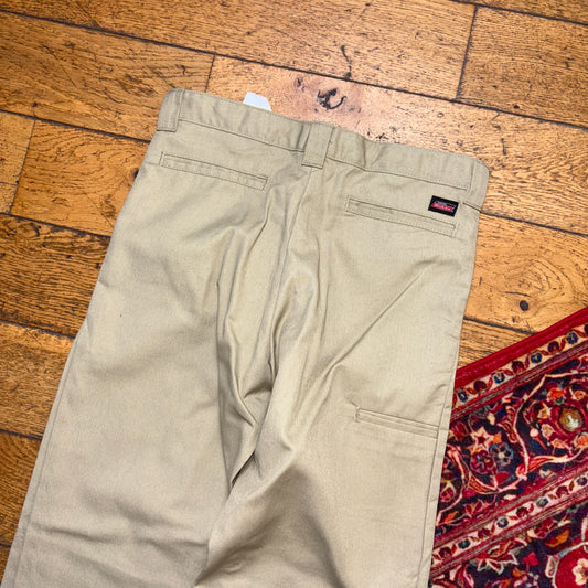 Vintage Dickies Womens Cream 874 Skate Chino Trousers - 30