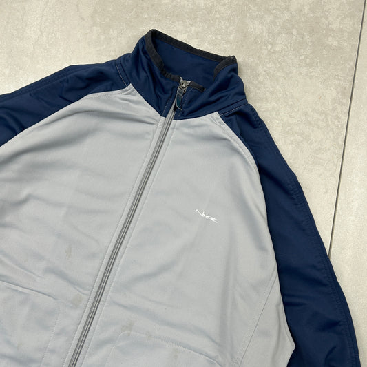 Vintage Nike Grey Tracksuit Track Shell Windbreaker Jacket - L