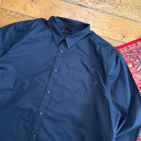 Vintage Oakley Black Gorpcore Embroidered Shirt - 2XL