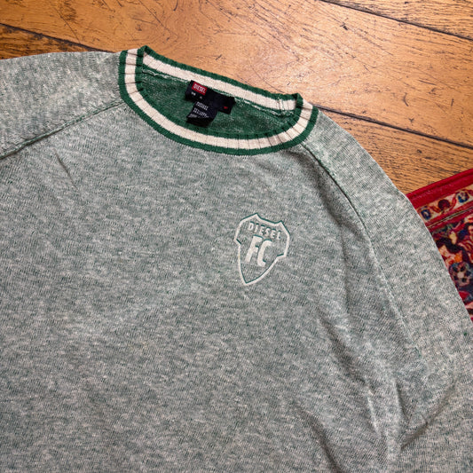 Vintage Diesel Green Knit Jumper - XL