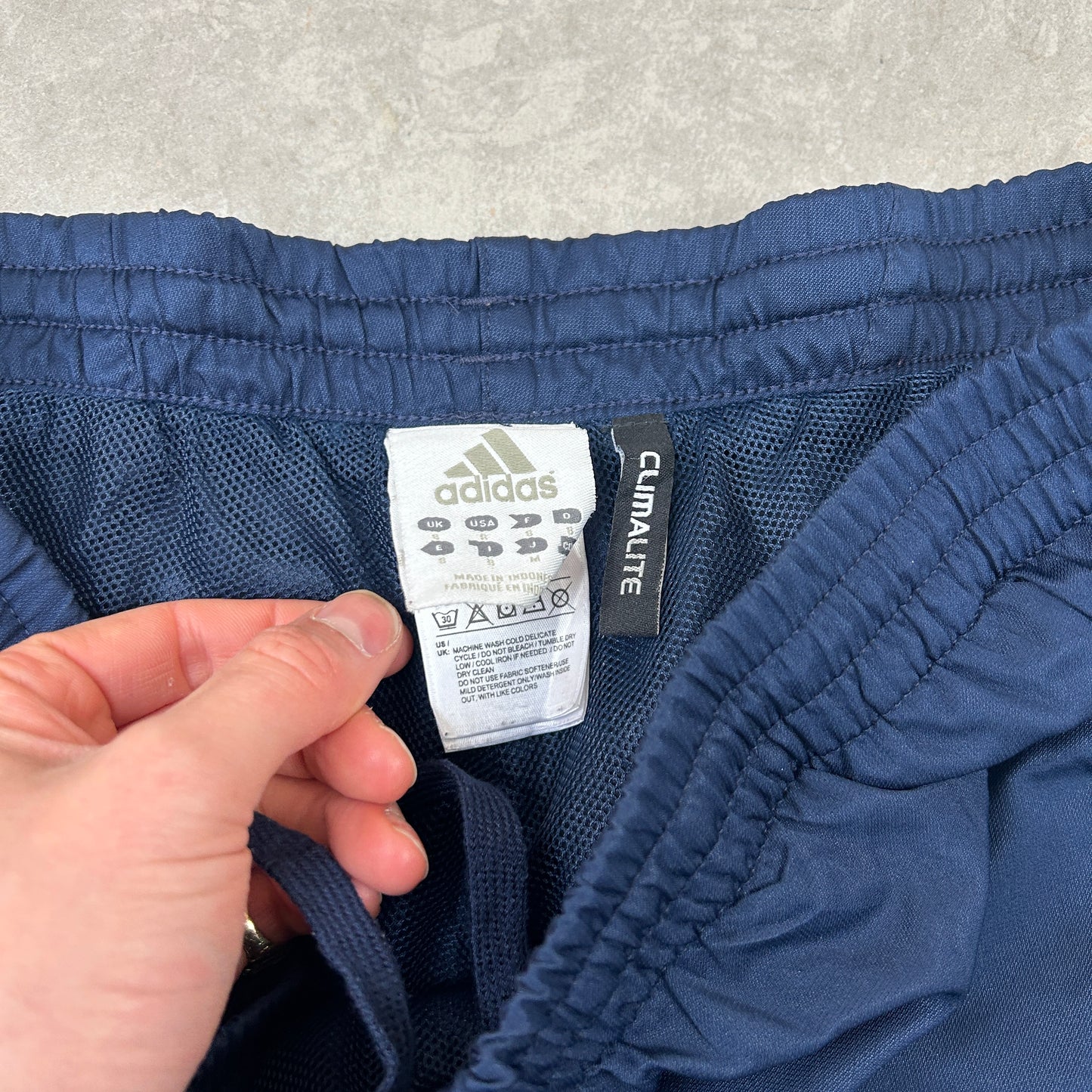 Vintage Adidas Navy Baggy Tracksuit Sweatpants Track Pants Bottoms - M