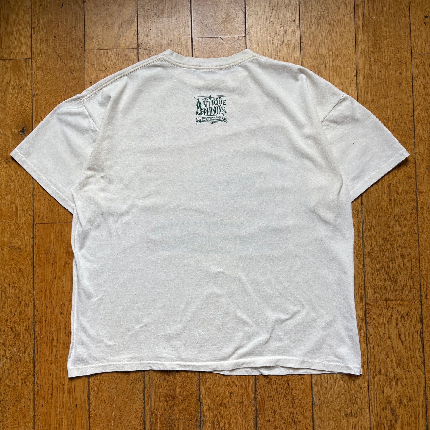 Vintage 1995 Farmer Plowin Single Stitch White Graphic T-Shirt - XL