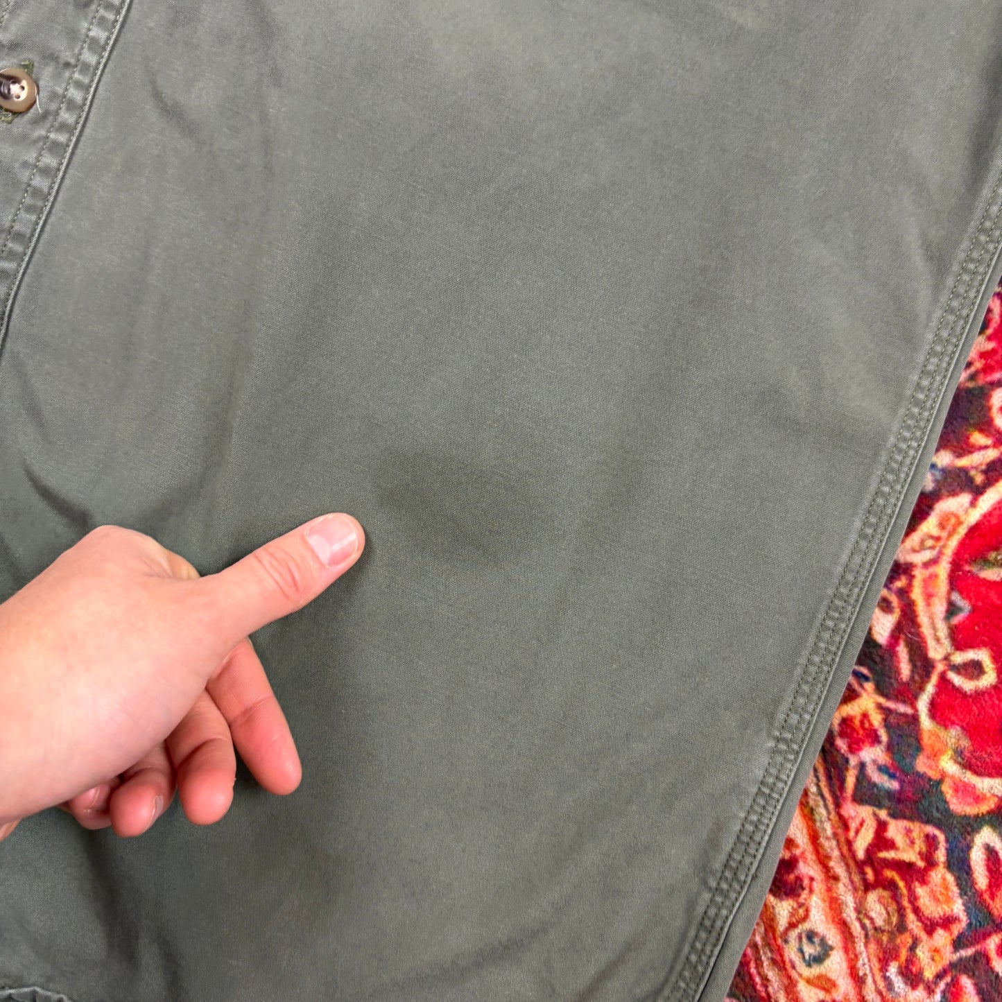 Vintage Carhartt Green Short Sleeve Workwear Shirt - M