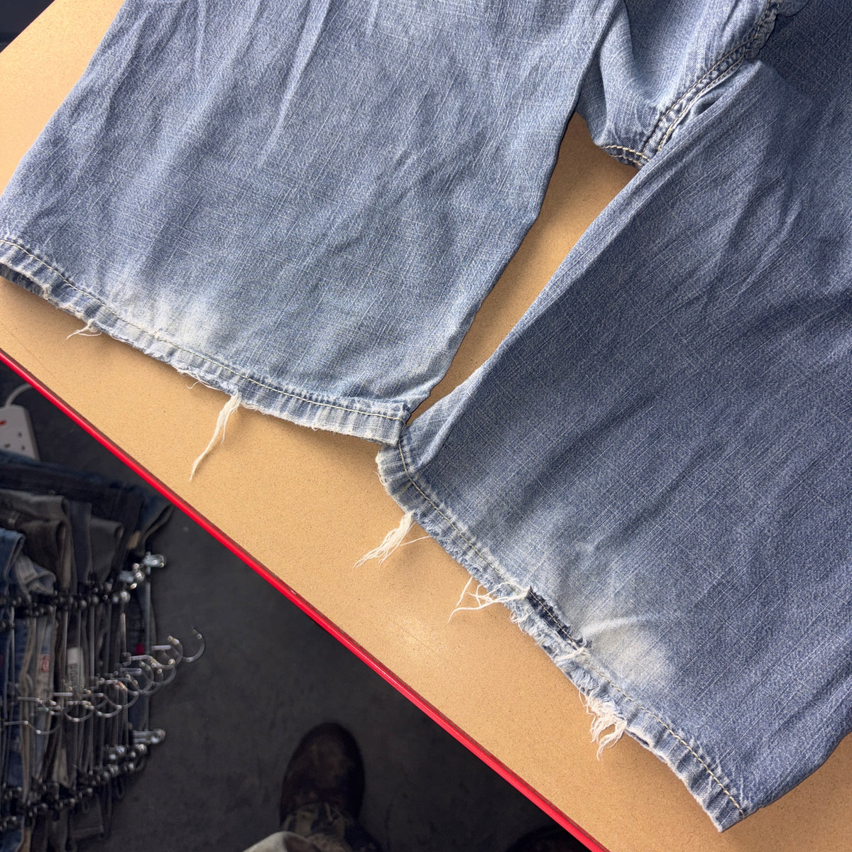 Ecko Unltd Blue Embroidered Japanese Denim Hip Hop Y2K Baggy Jeans - 40S