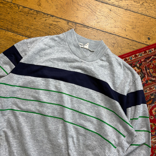 Vintage 80s Adidas Grey Sweatshirt - XL