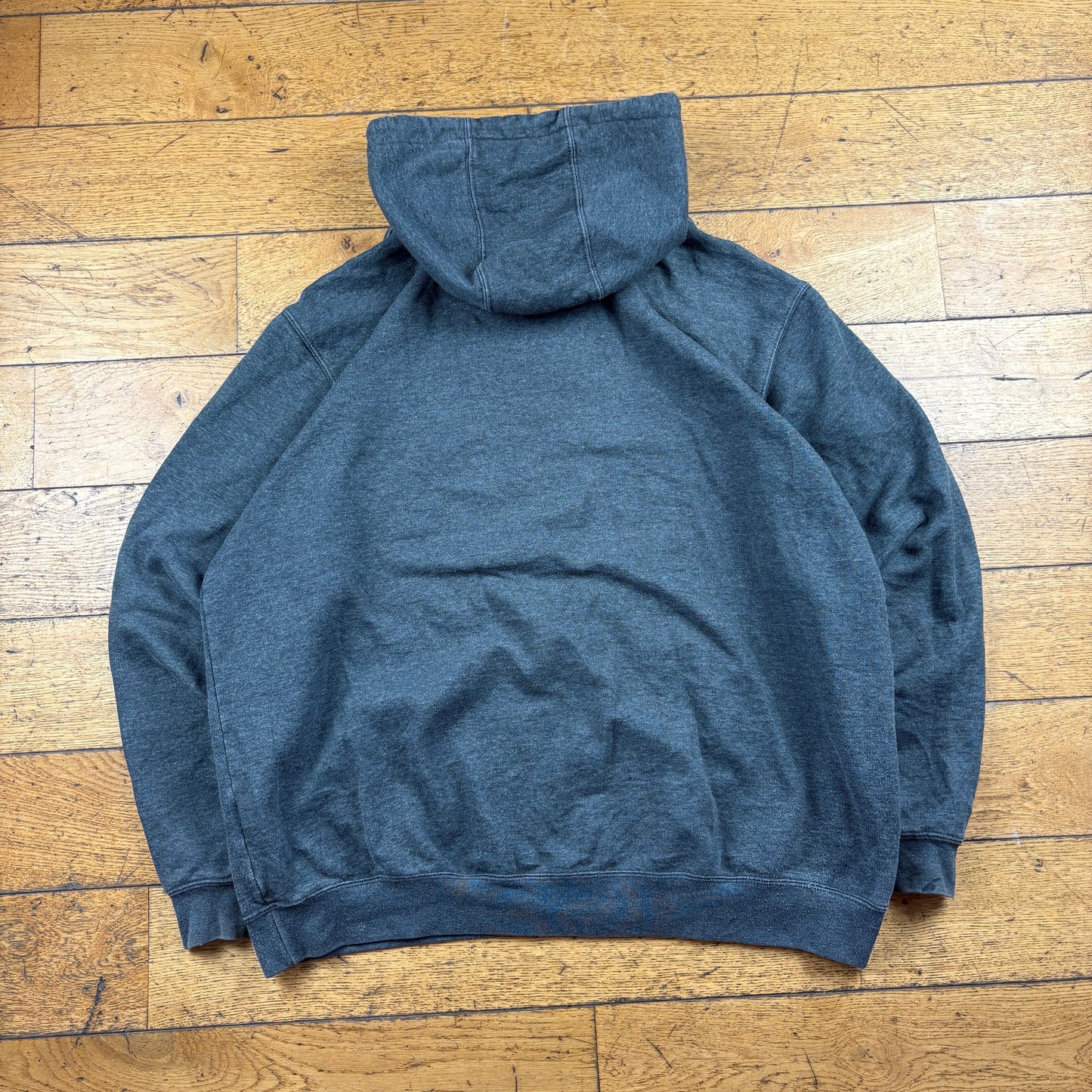 Vintage Carhartt Grey Hoodie Sweatshirt - XL
