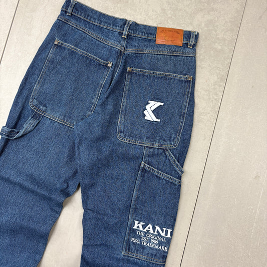 Vintage Karl Kani Embroidered Hip Hop Tapered Blue Jeans - 30