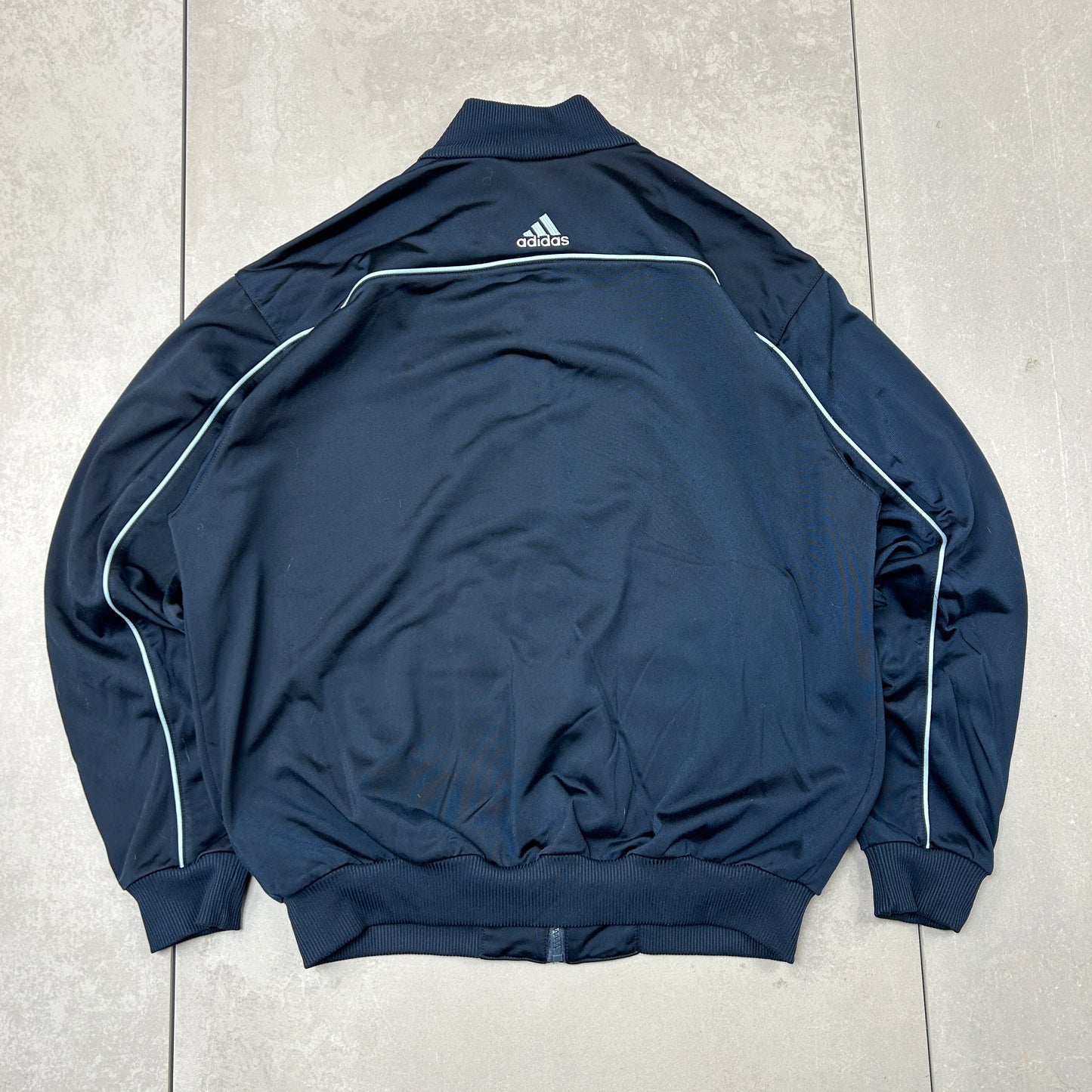Vintage Adidas Navy Tracksuit Track Shell Windbreaker Jacket - L