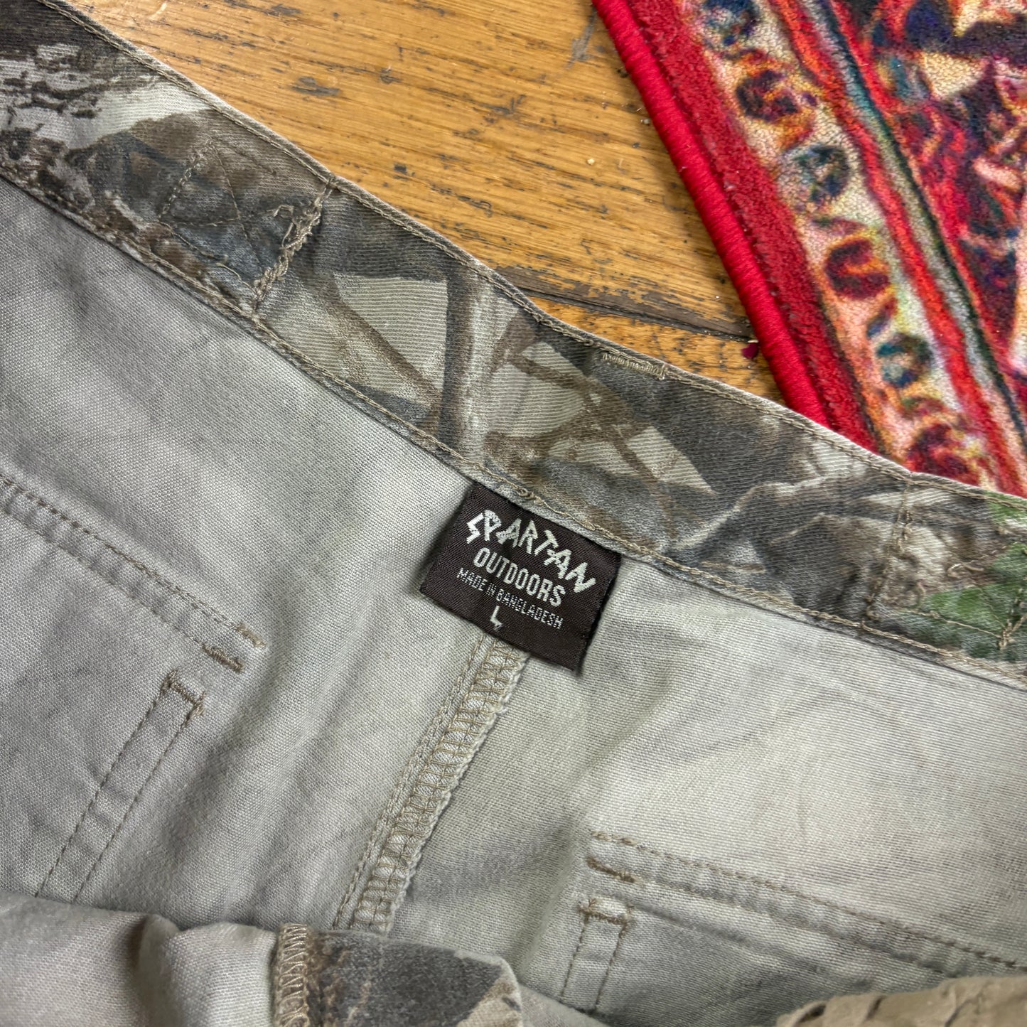 Vintage Real Tree Camo Green Hunting Workwear Trousers - 34