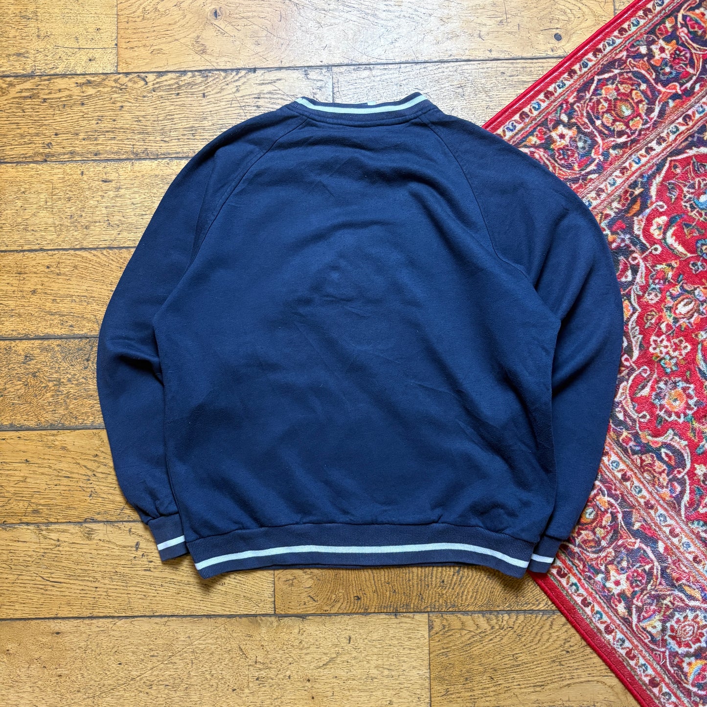 Vintage Navy Kappa Embroidered Sweatshirt - M