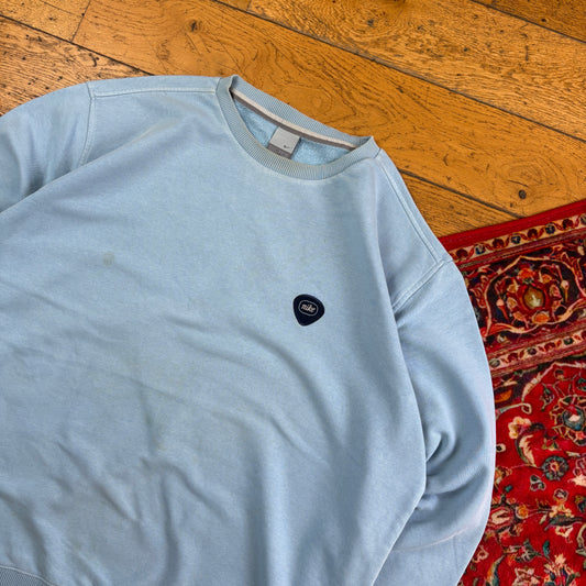 Vintage Nike Blue Y2K Embroidered Sweatshirt - XL