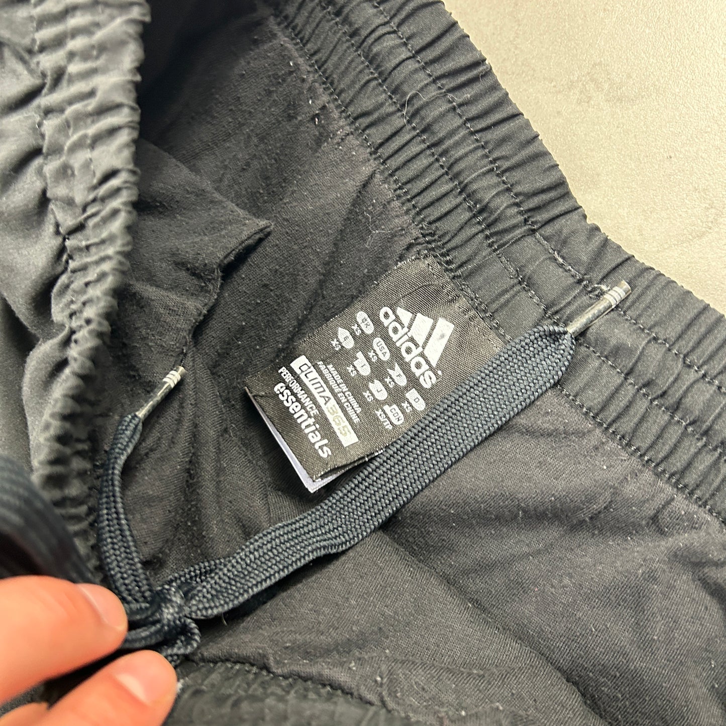 Vintage Adidas Black Baggy Tracksuit Sweatpants Track Pants Bottoms - XS