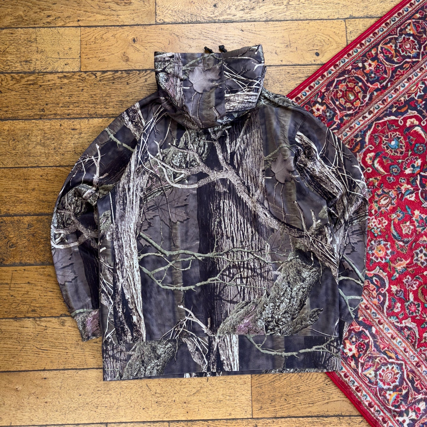 Vintage Realtree John Deere Camo Green Hoodie Sweatshirt - L