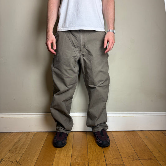 Vintage Carhartt Brown Workwear Carpenter Baggy Trousers - 32R