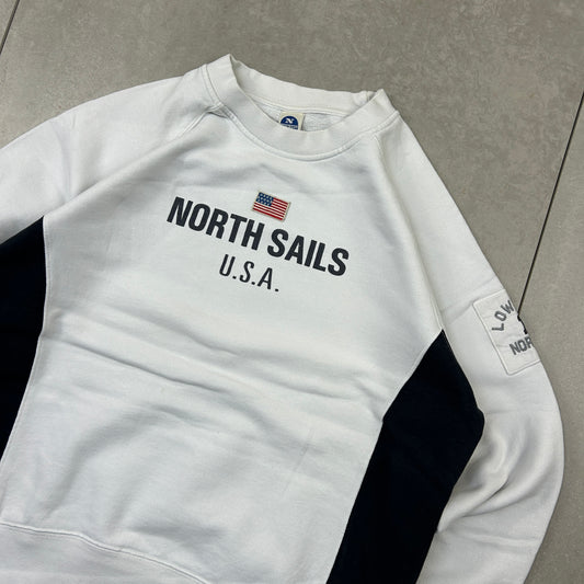 Vintage North Sails USA White Sweatshirt - M