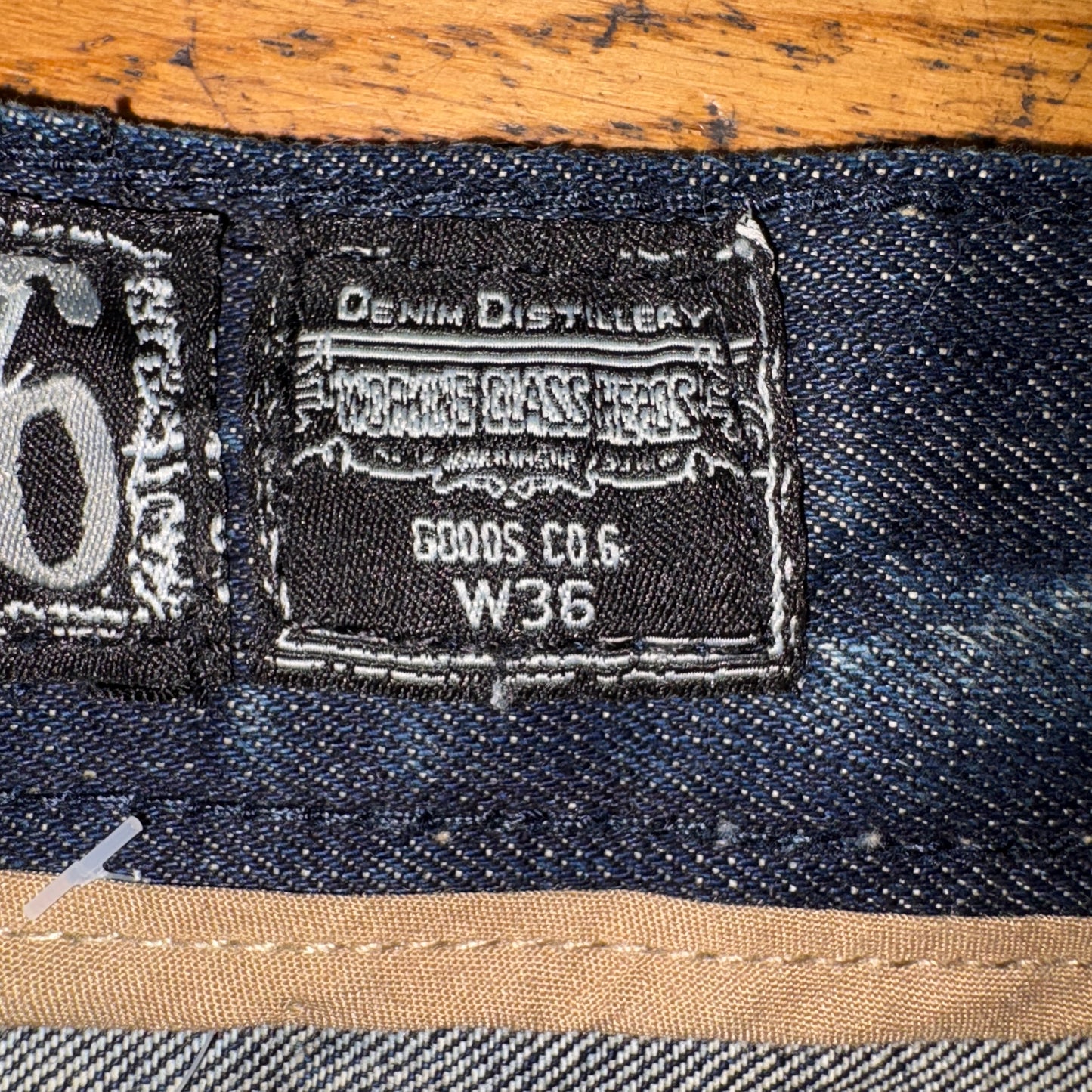 Vintage Blue Bleached Denim Shorts - 36