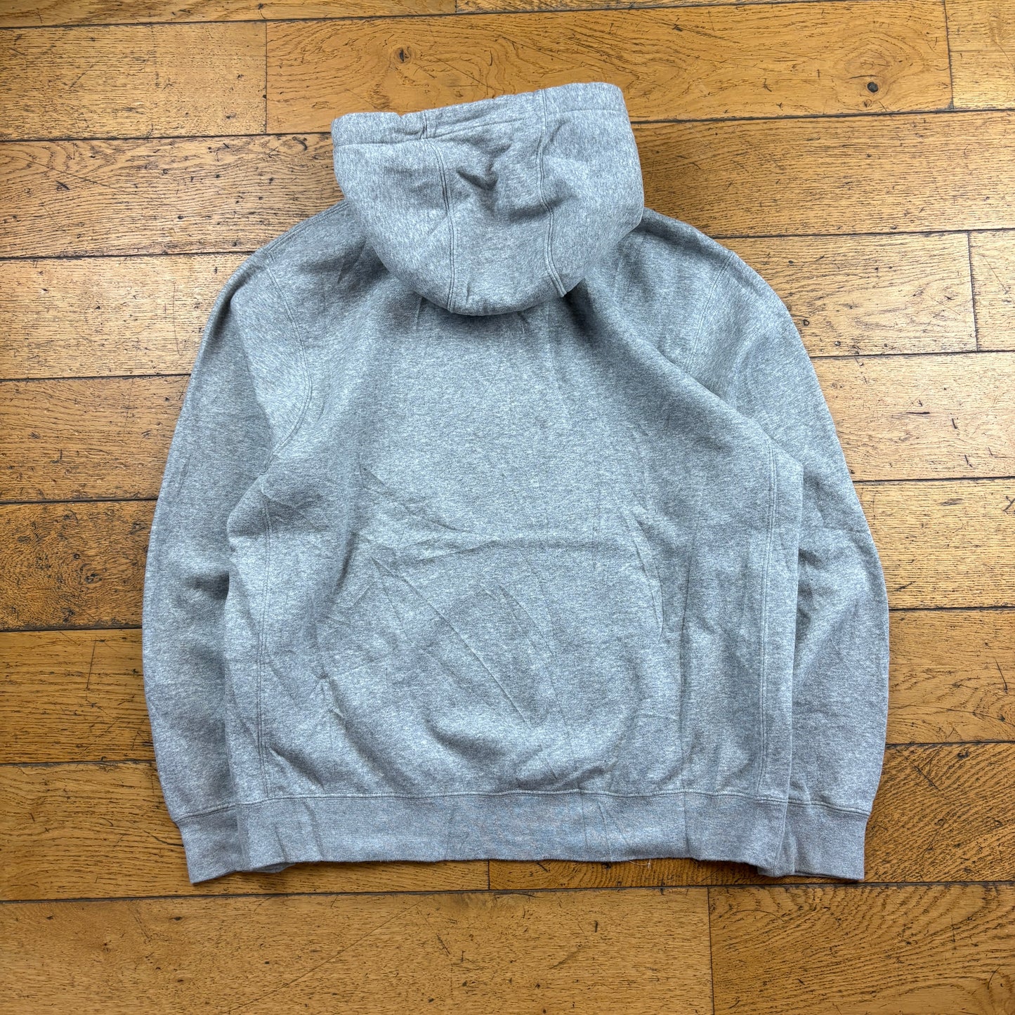 Vintage Nike Grey Embroidered Hoodie Sweatshirt - M