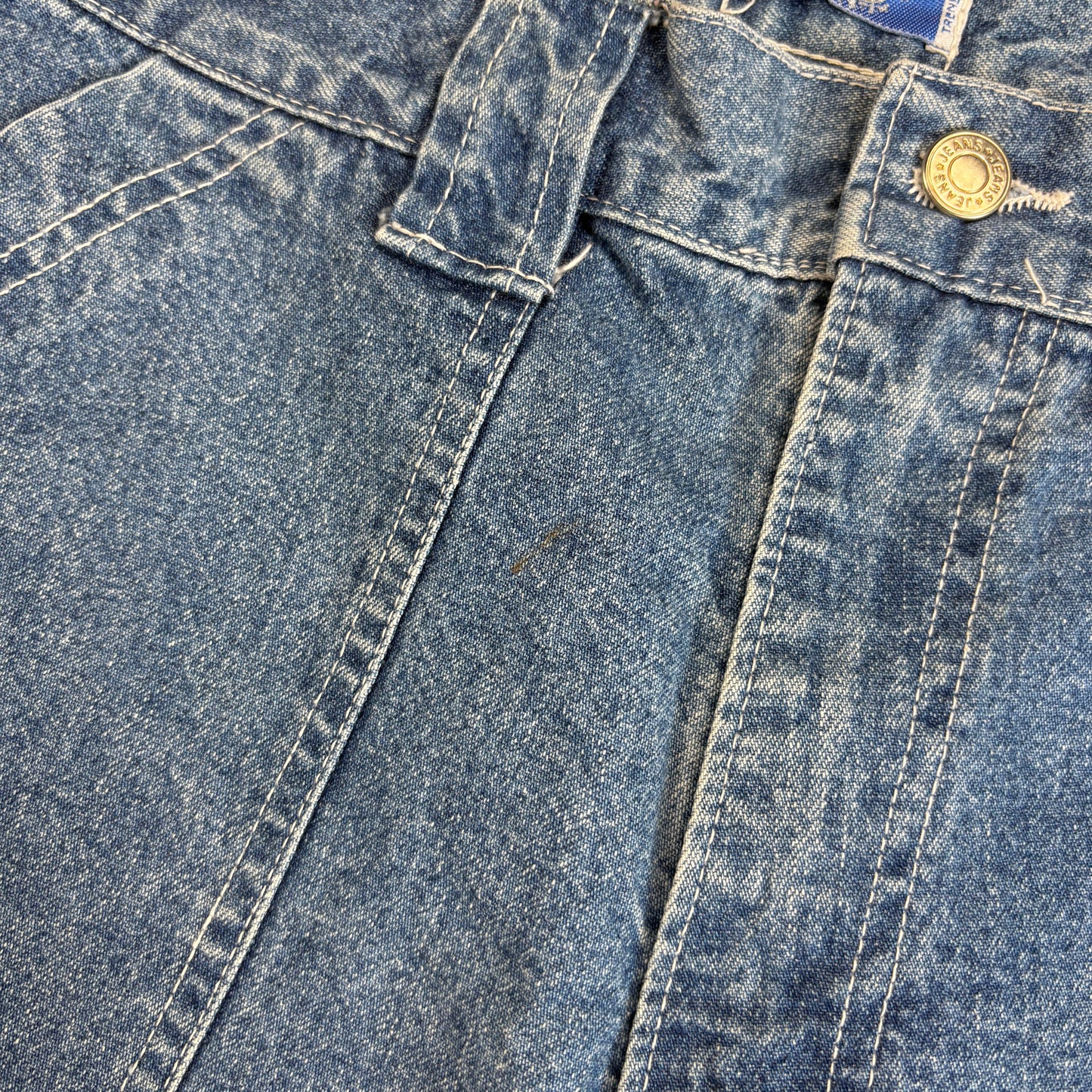 Vintage Carpenter Hip Hop Blue Straight Shorts Jorts - 38