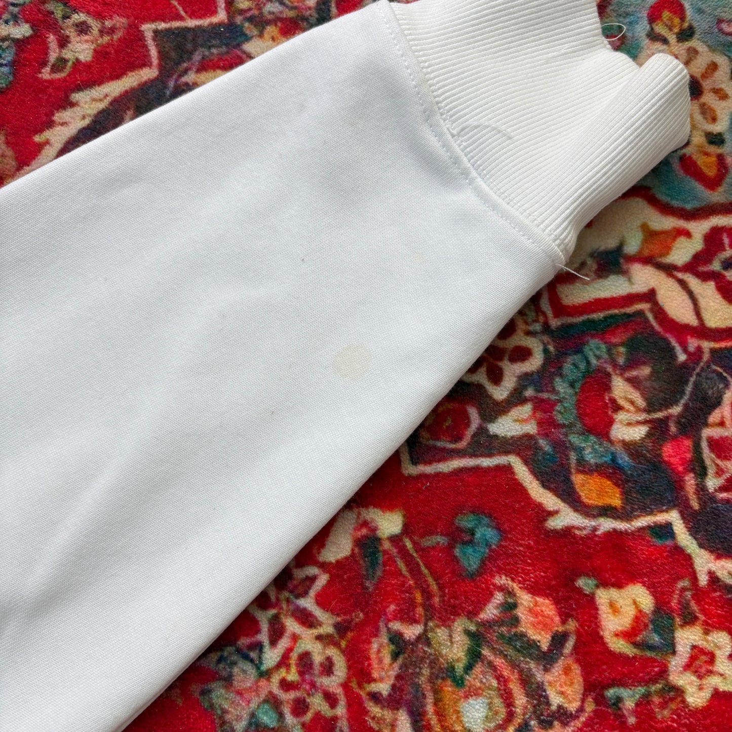 Vintage Stussy White Skate Hoodie Sweatshirt - S