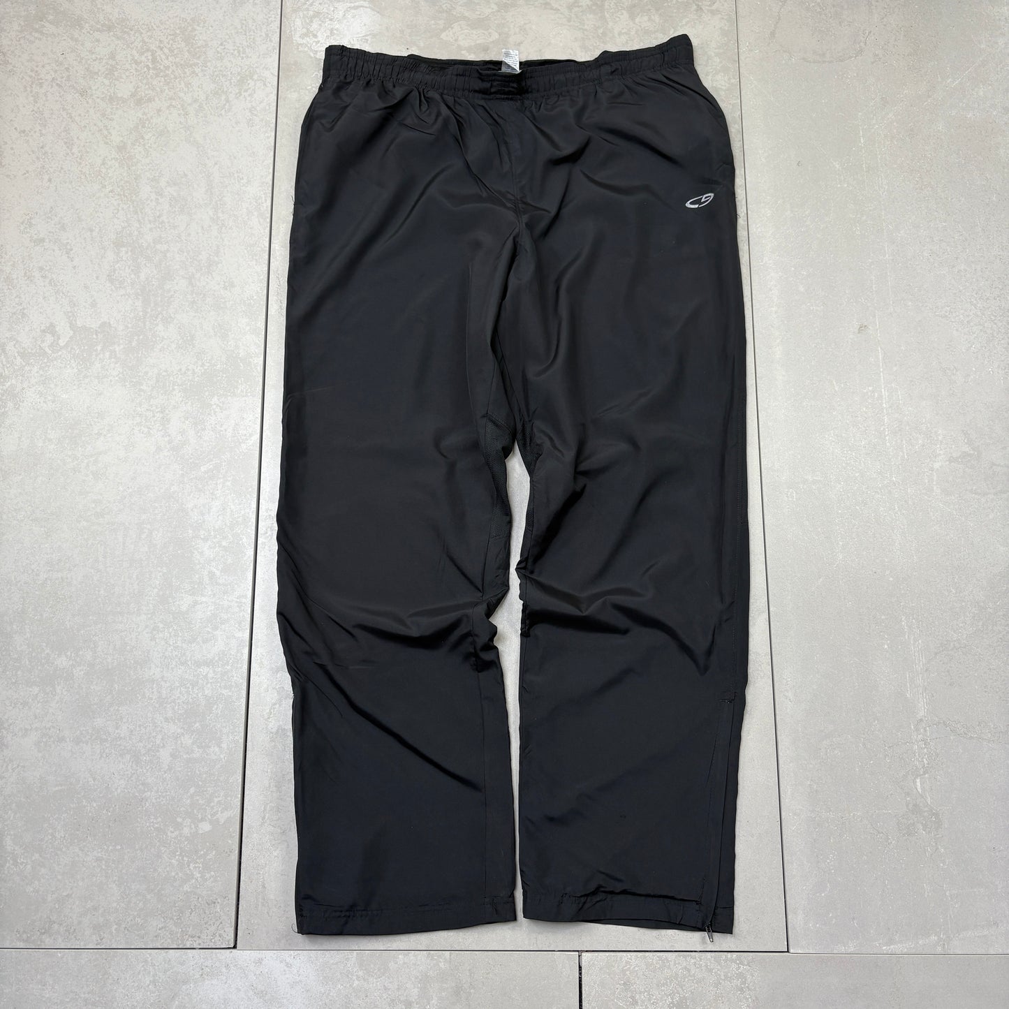 Vintage Champion Black Baggy Tracksuit Sweatpants Track Pants Bottoms - XXL