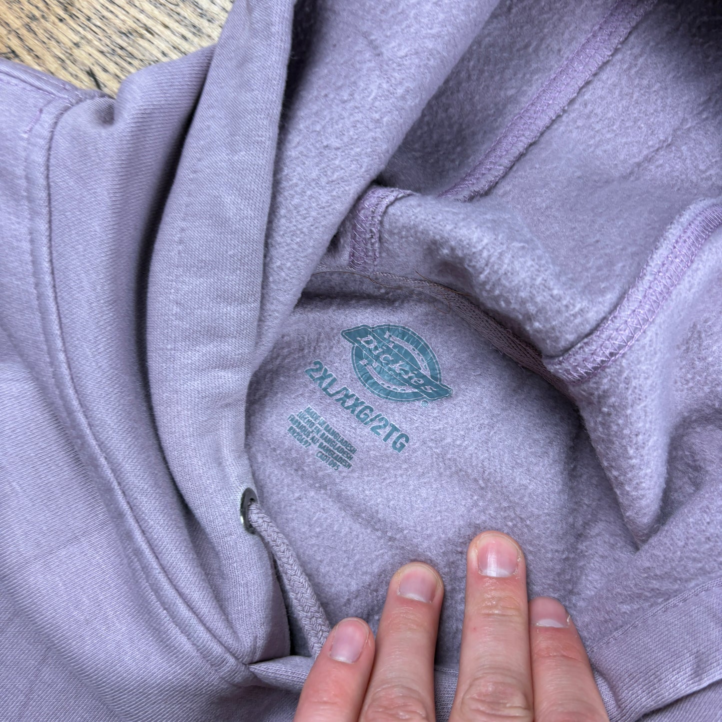 Vintage Dickies Purple Embroidered Hoodie Sweatshirt - XXL