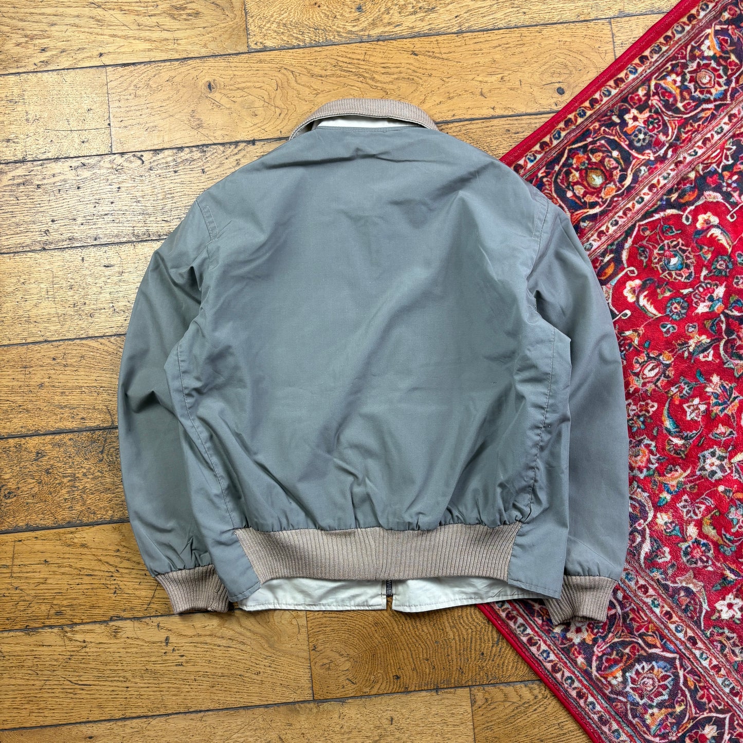 Vintage Reversible Workwear Carhartt Sante Fe Style Khaki Cream Jacket - S