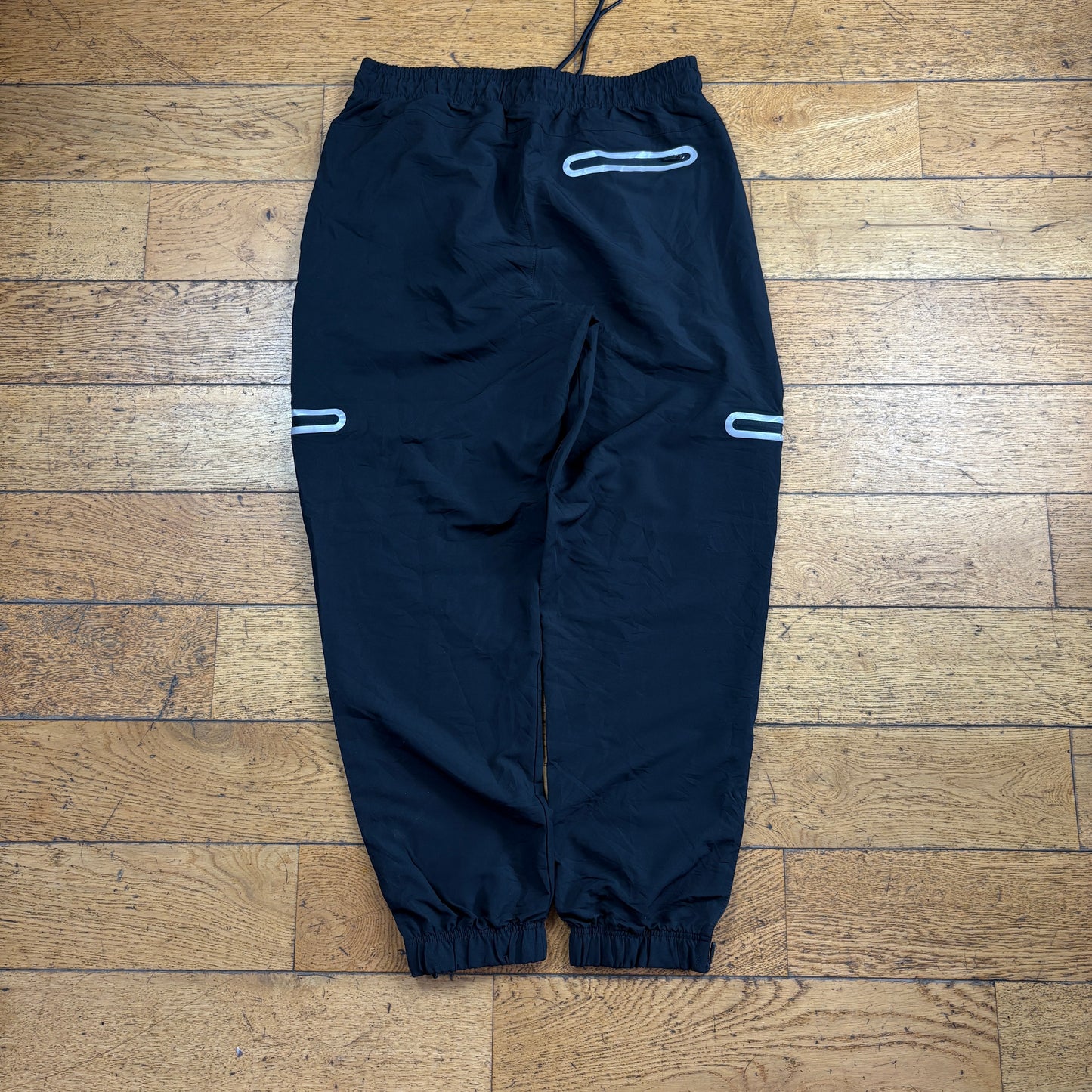 Vintage Reebok Black Tracksuit Sweatpants Track Pants Bottoms - L