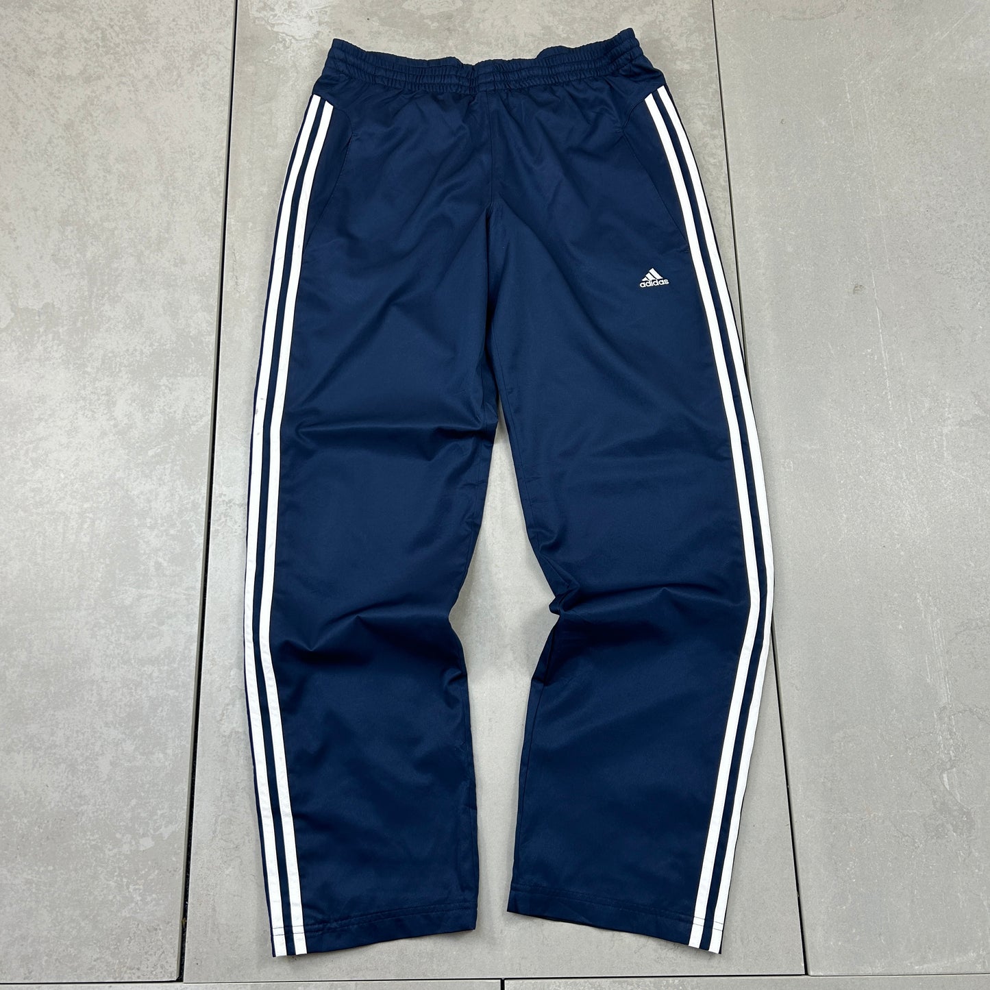 Vintage Adidas Navy Baggy Tracksuit Sweatpants Track Pants Bottoms - M